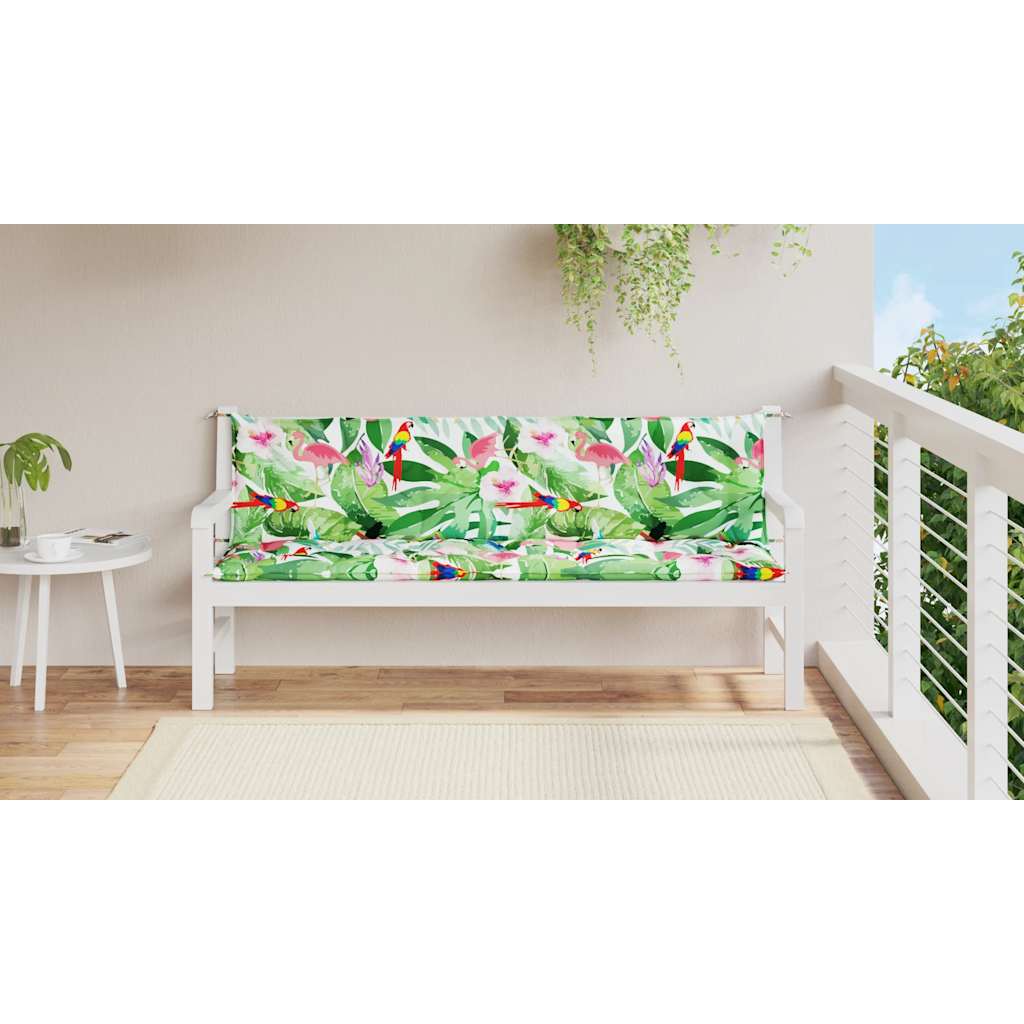 Vidaxx Garden Bench Puder 2 PCS 200x50x7 cm Stof Multi-farvet