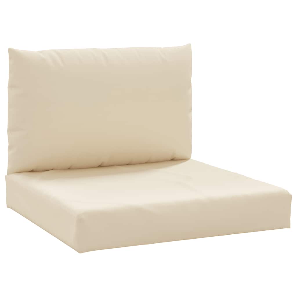 Vidaxl Pallet puder 2 stk stof beige