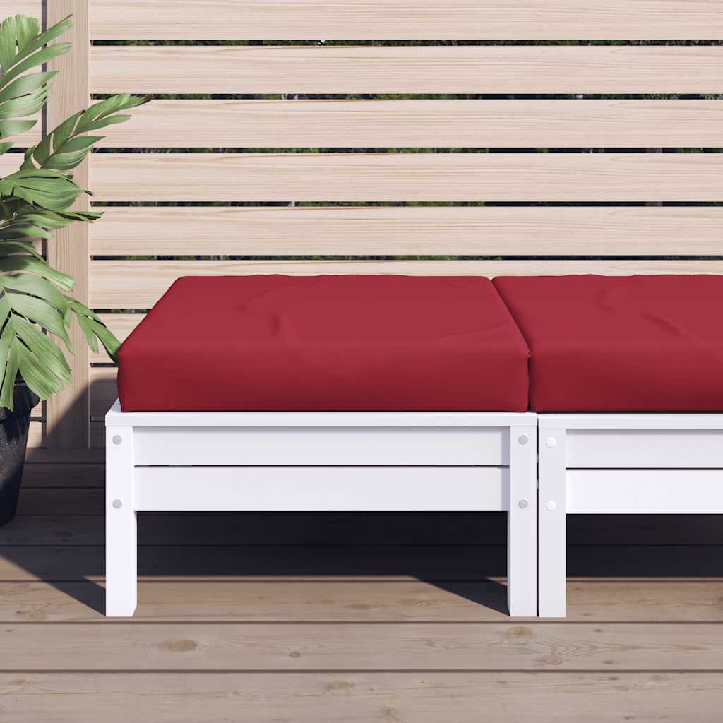 Vidaxl Pallet Pushion 60x60x9,5 cm Oxford Fabric Wine Red