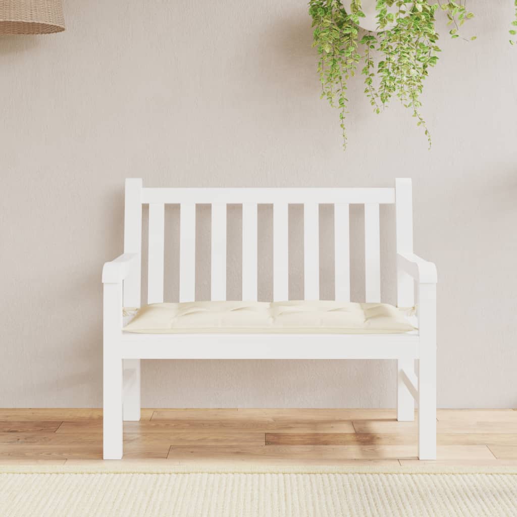 Vidaxx Garden Bench Pushion 110x50x7 cm Oxford Fabric Cream White