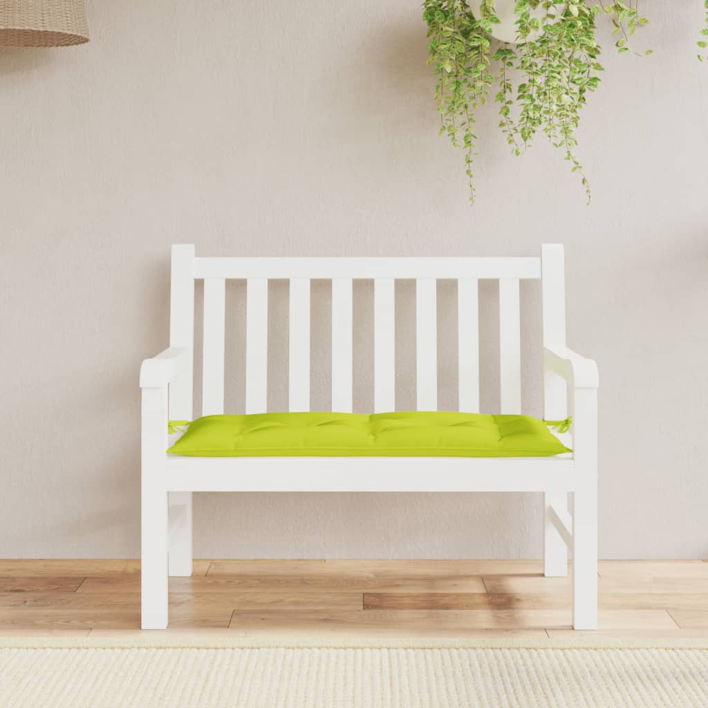Vidaxl Garden Bench Pushion 110x50x7 cm Oxford Fabric Bright Green