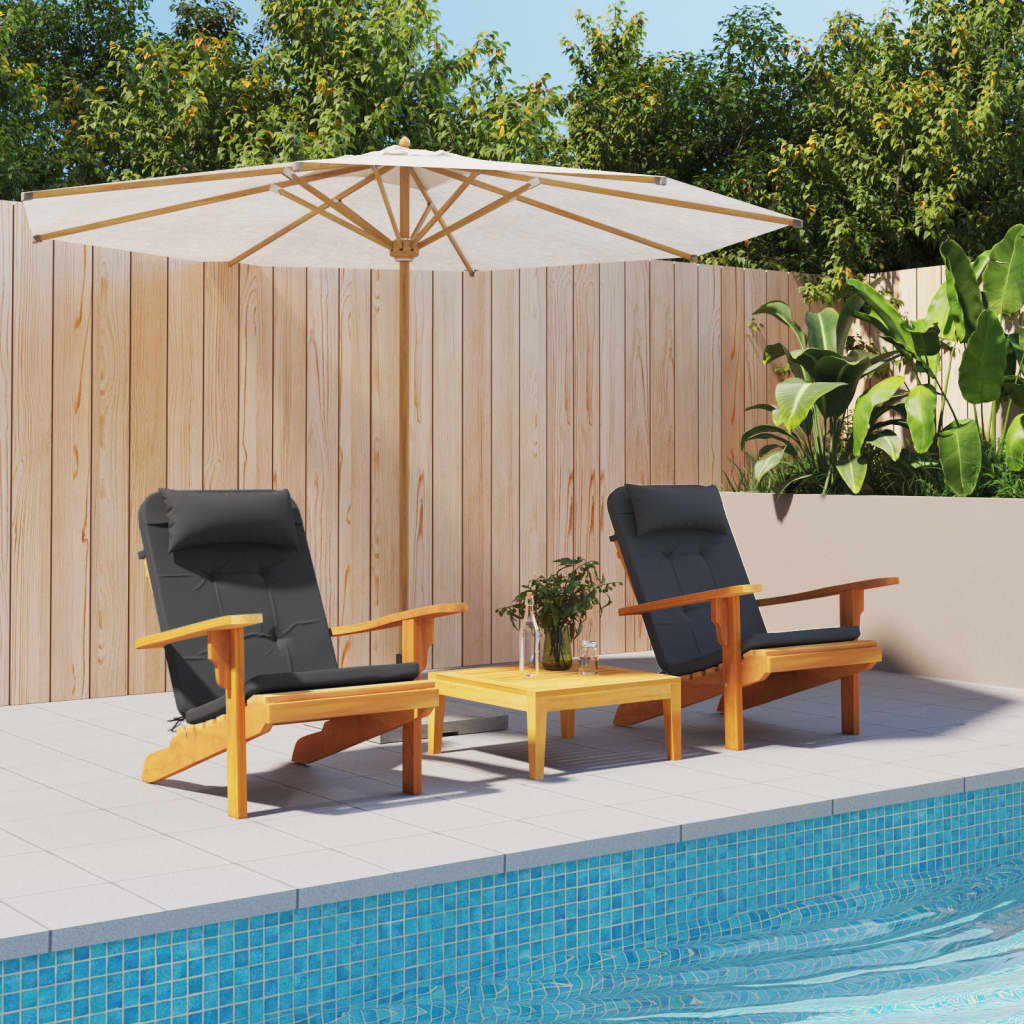 VidaXL stolehynder 2 stk adirondack oxford stof sort