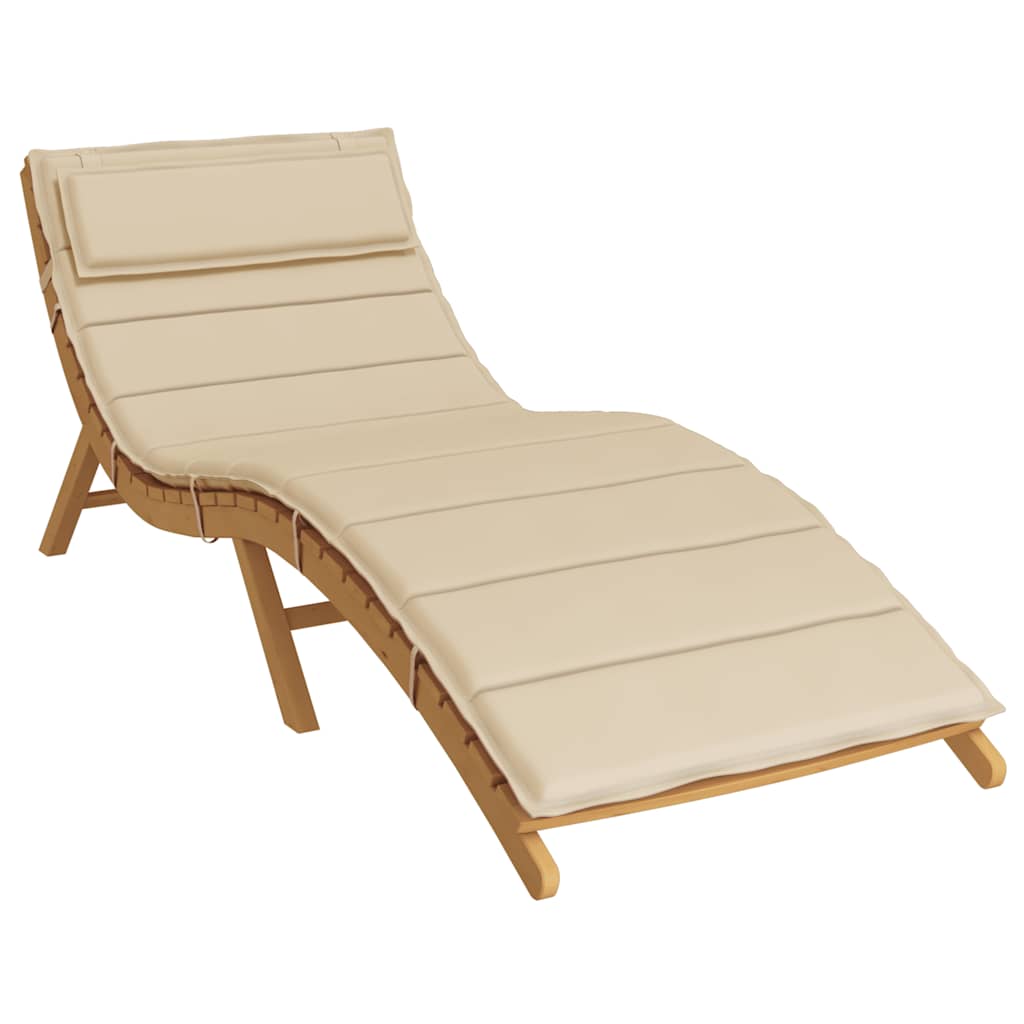 Vidaxx Lounger Cushion 180x60x4 cm Oxford Stof beige