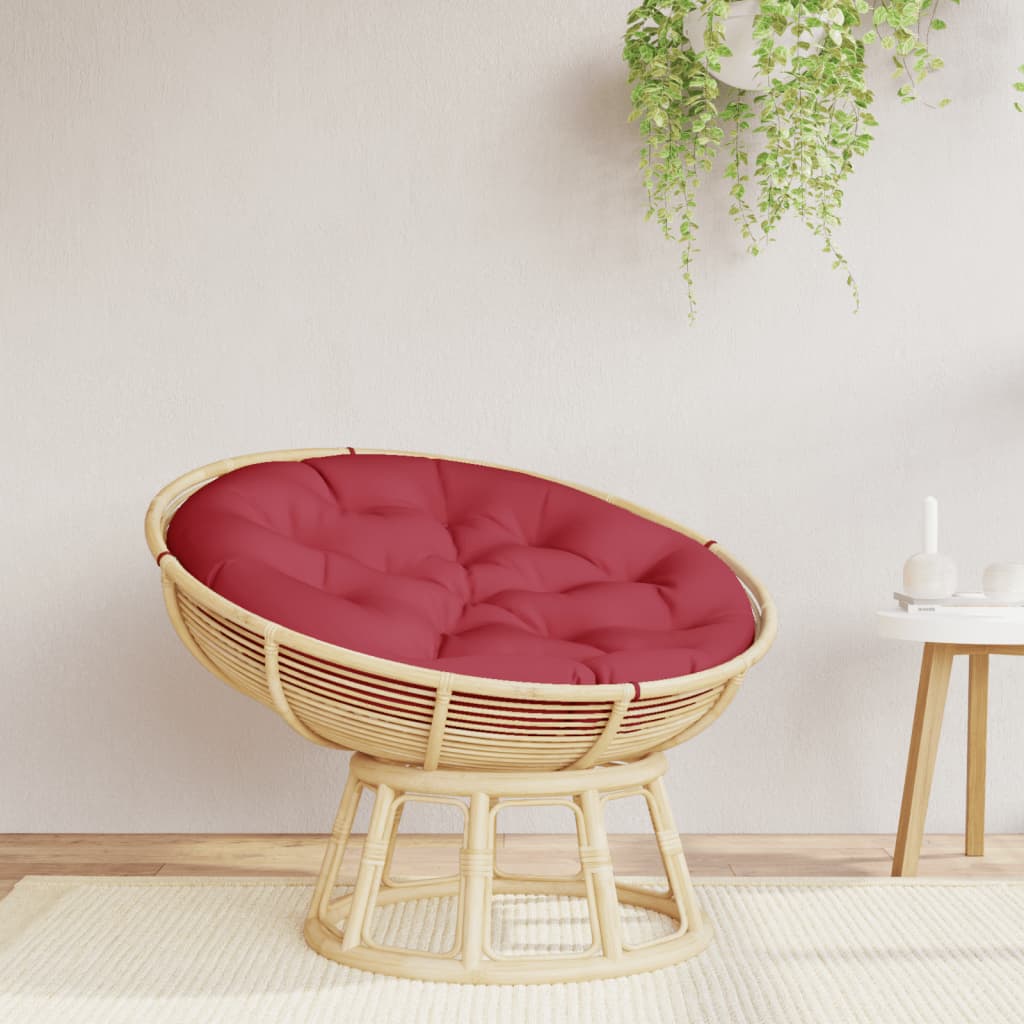 Vidaxl sædepude rundt ø 100x11 cm Oxford stofvin rød