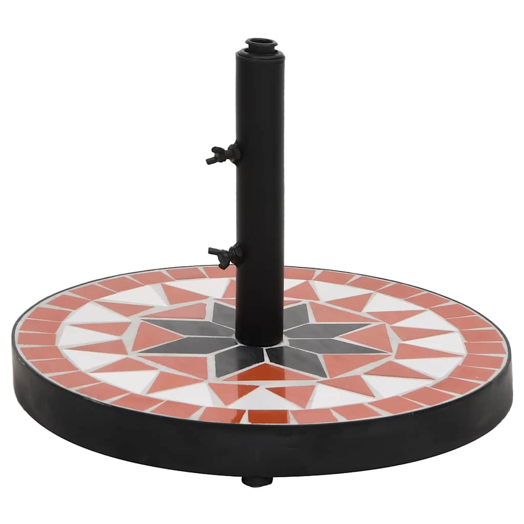 Vidaxx Parasol Base Round 12 kg Terracotta White