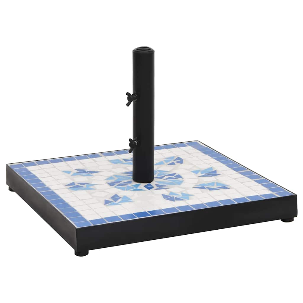 Vidaxx Parasol Base Square 12 kg blå og hvid