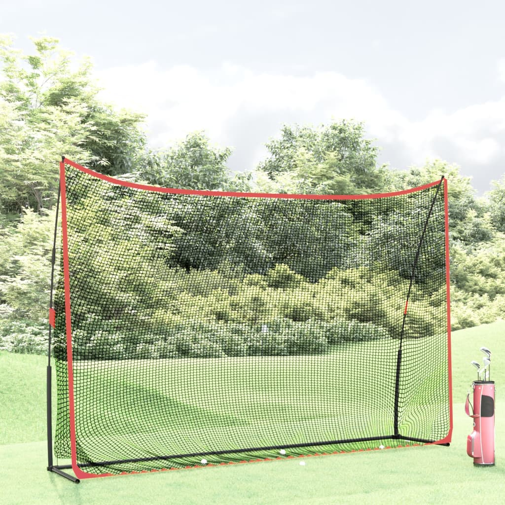 Vidaxl Golf Training Network 305x91x213 cm polyester sort og rød