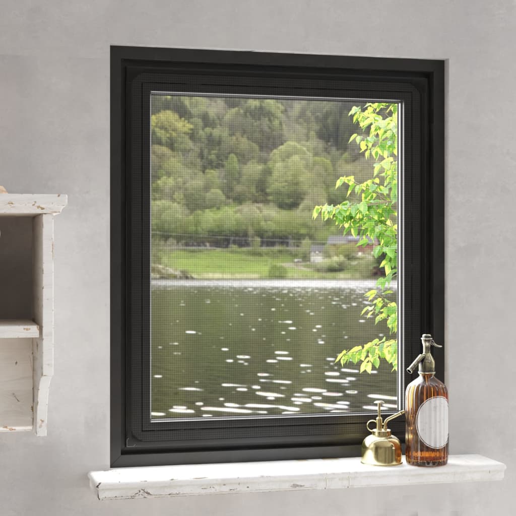 Vidaxx Insektskærm til Windows Magnetic 100x120 cm Anthracite