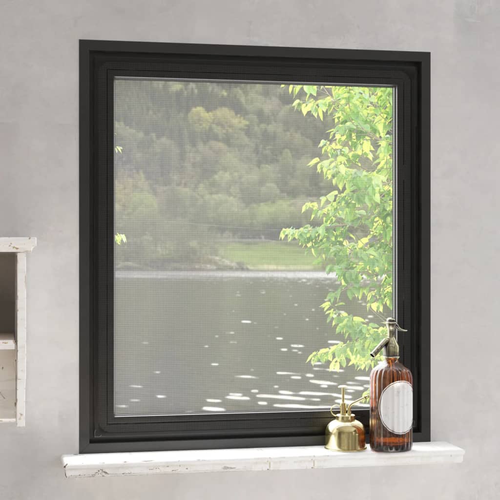Vidaxx Insektskærm til Windows Magnetic 120x140 cm Anthracite