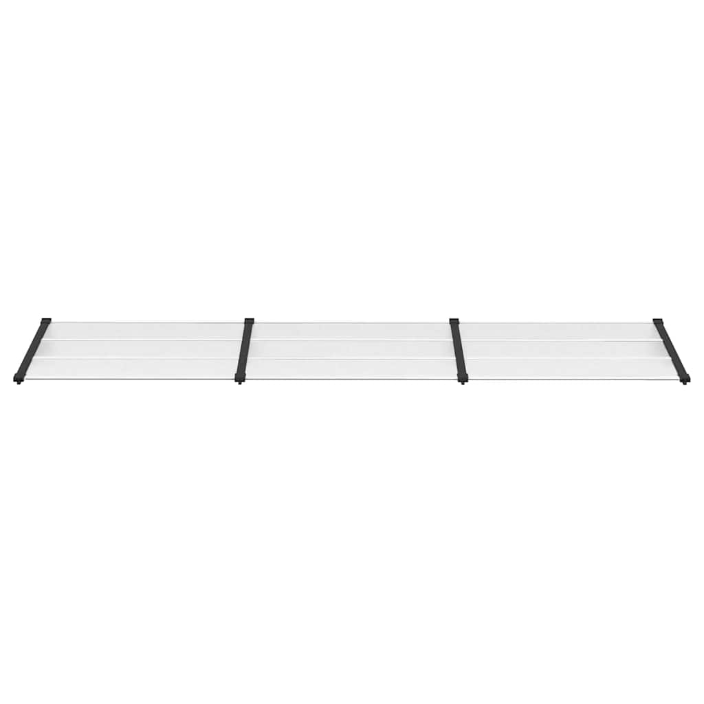 VIDAXX Dørbaldakin 358,5x90 cm polycarbonat sort og gennemsigtig
