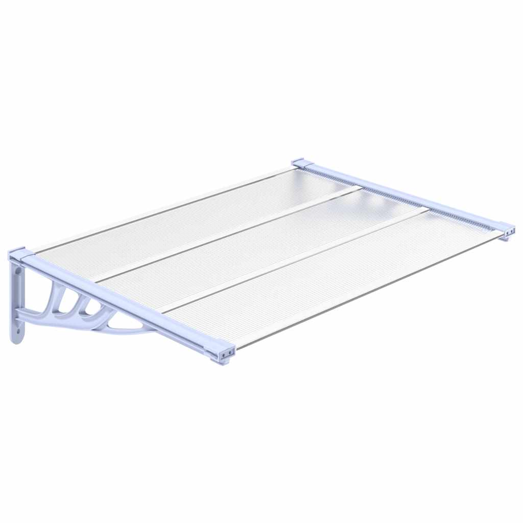 VIDAXX Dørbaldakin 122x90 cm polycarbonatgrå og gennemsigtig