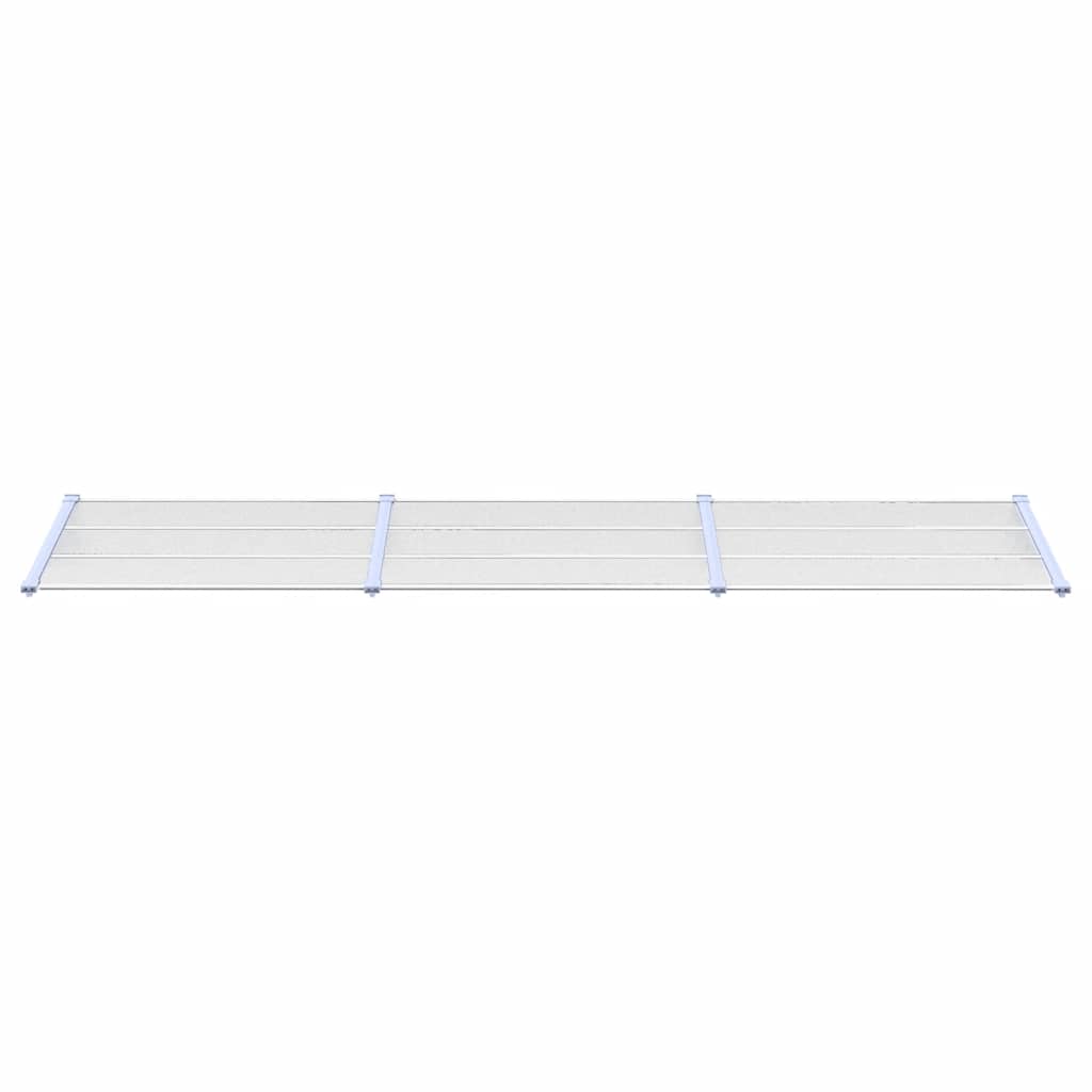 VIDAXX Dørbaldakin 358,5x90 cm polycarbonatgrå og gennemsigtig