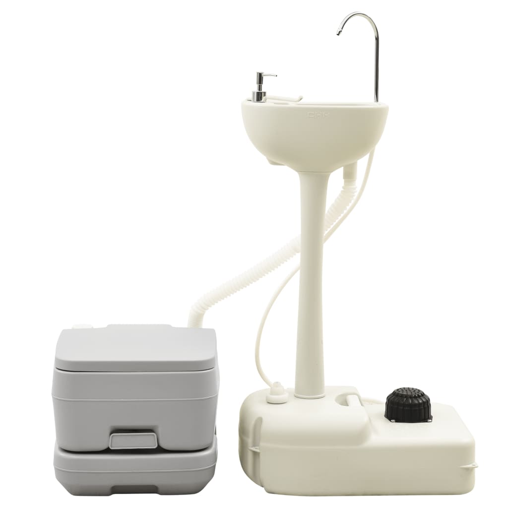 Vidaxl camping toilet og vask med vandtank