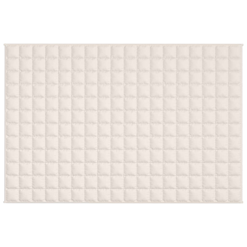Vidaxx vægtet tæppe 122x183 cm 9 kg stof Lyscreme