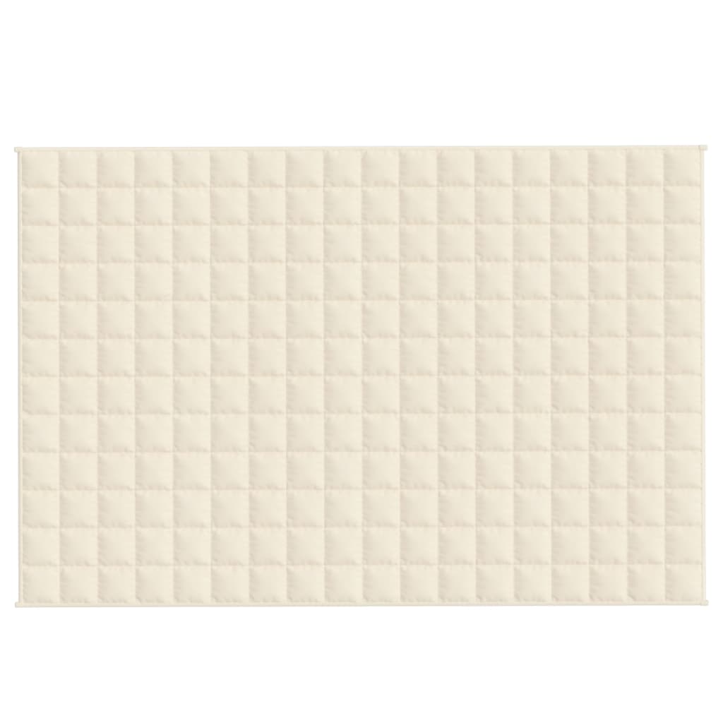 Vidaxx vægtet tæppe 122x183 cm 9 kg stof Lyscreme