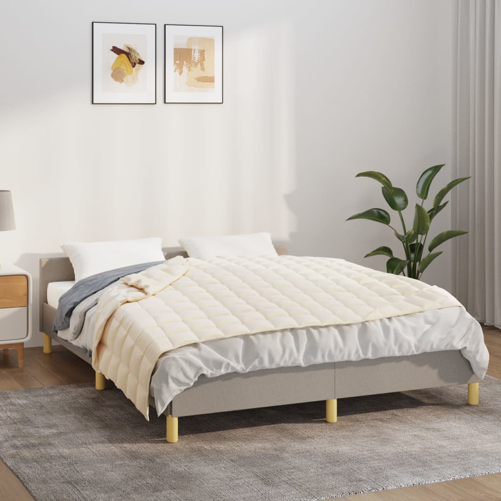 Vidaxx vægtet tæppe 122x183 cm 9 kg stof Lyscreme