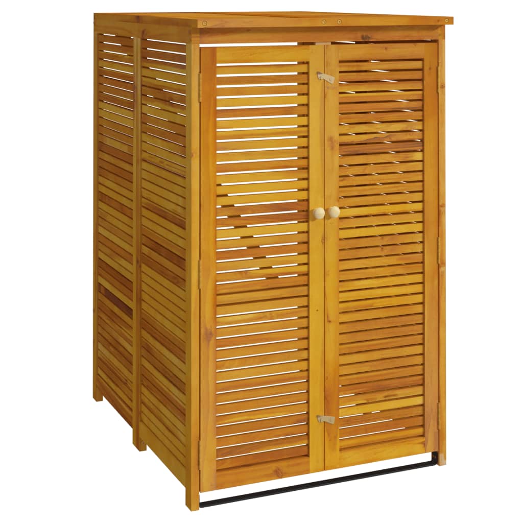 Vidaxx Waste Bin Storage Single 70x89x117 cm Solid Acacia Wood