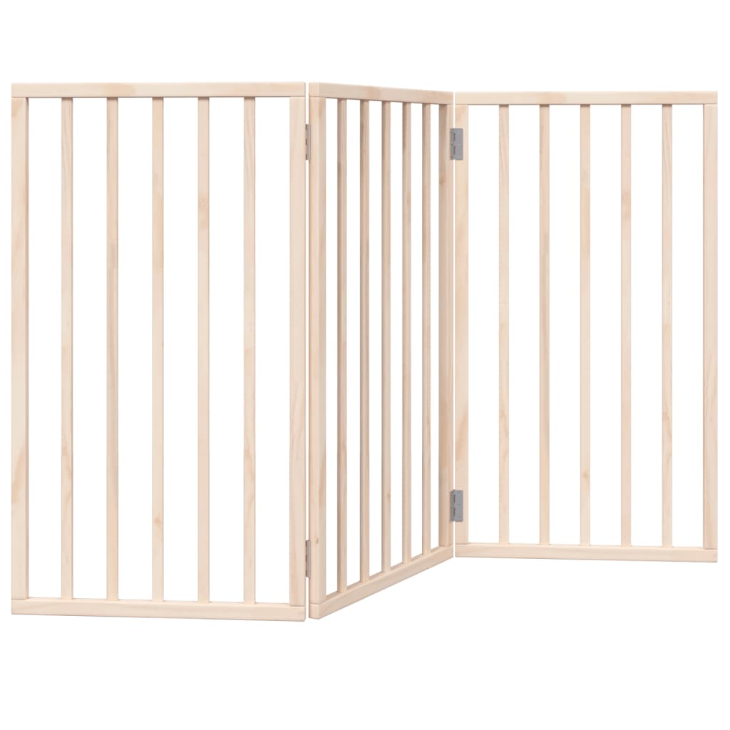 Vidaxx foldbar hundelåge 3 paneler 150 cm poppeltræ