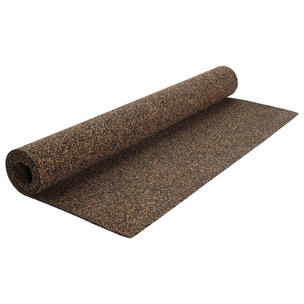 Vidaxl Cork rulle 100x200 cm 5 mm gummi
