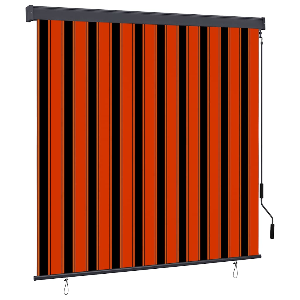 Vidaxl rolgordijn oranje en bruin 180 x 250 cm stof en aluminium