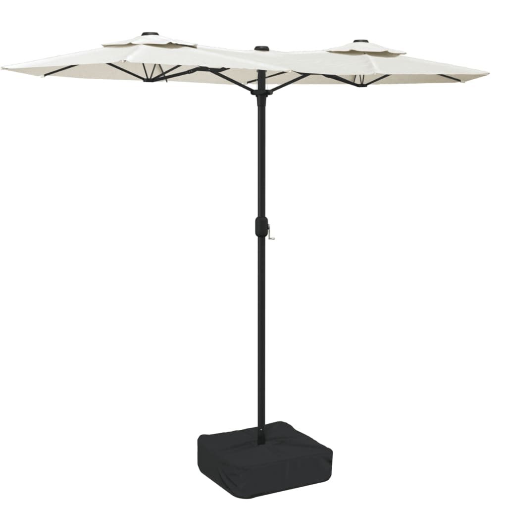 Vidaxx parasol dobbelttag 316x145 cm sandhvid