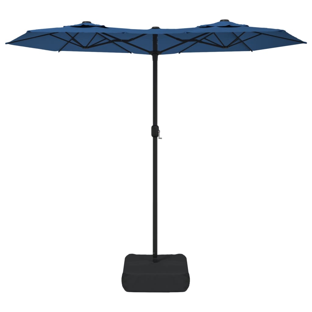 Vidaxx Parasol Double Roof 316x240 cm Azure Blue