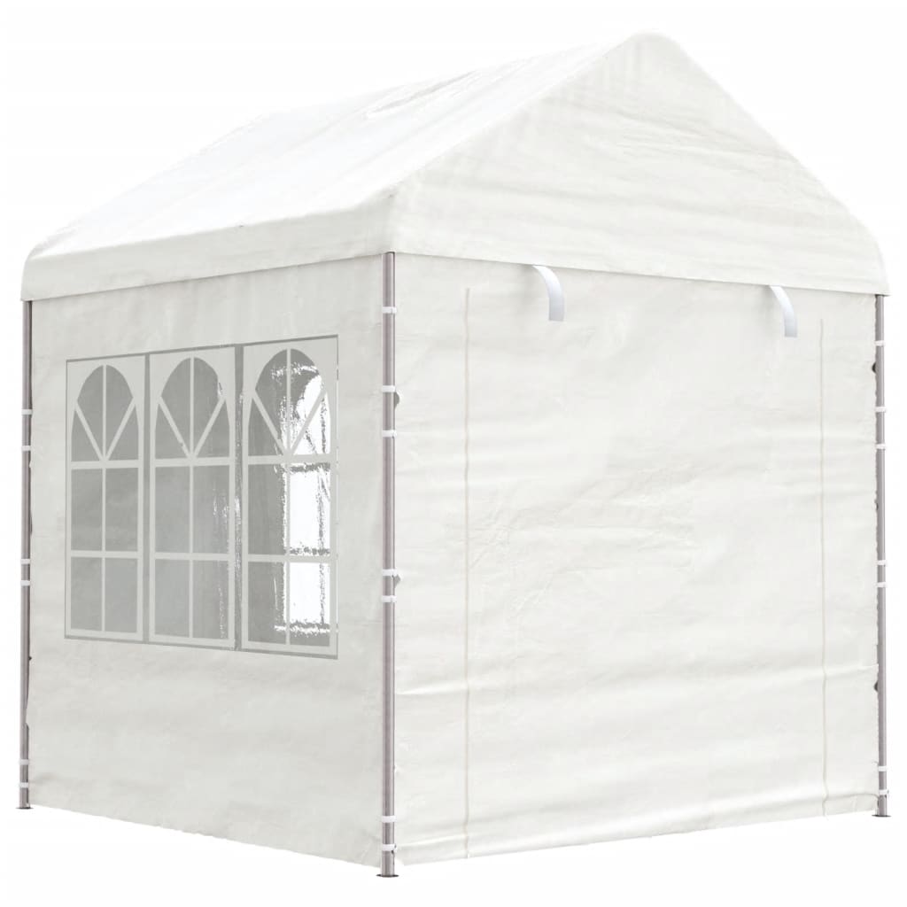 Vidaxl Gazebo med tag 11.15x2.28x2.69 m polyethylenhvide