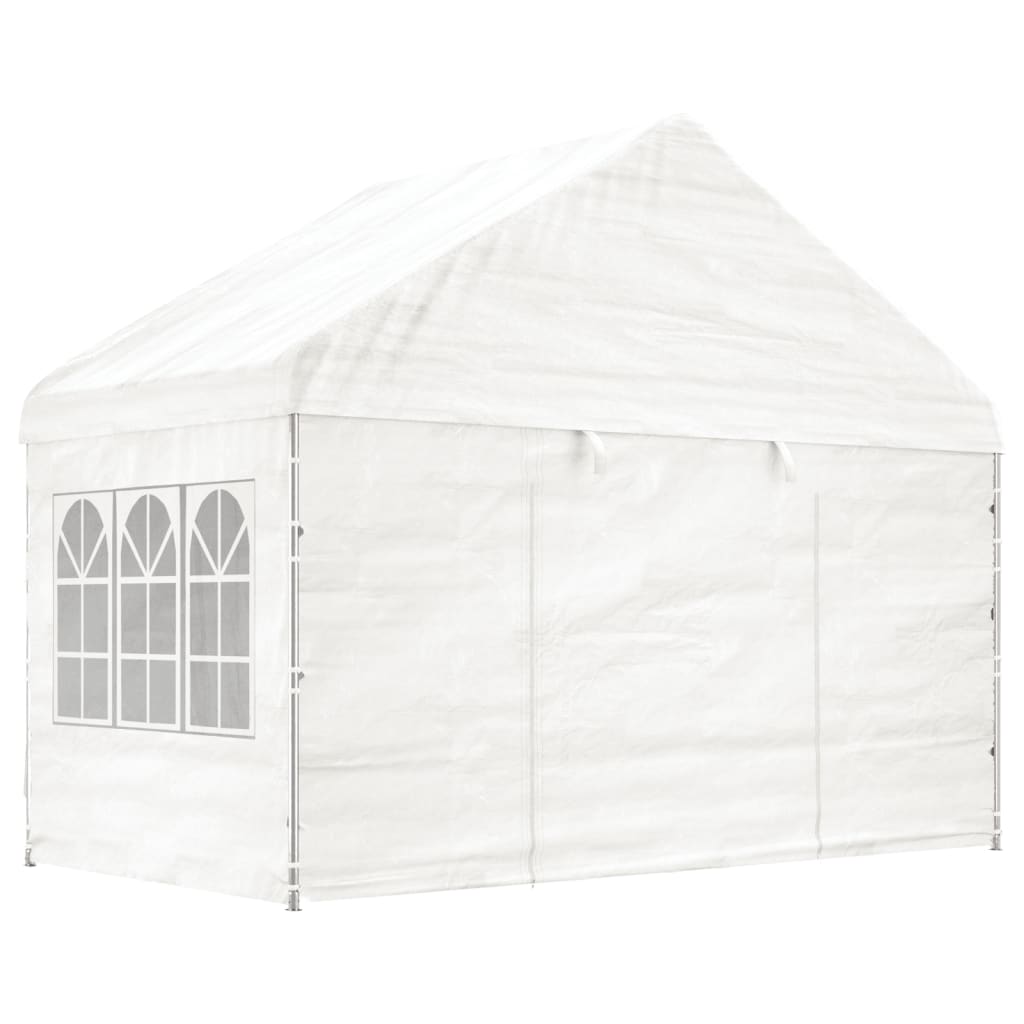 Vidaxl Gazebo med tag 4.46x4.08x3.22 m polyethylenhvide