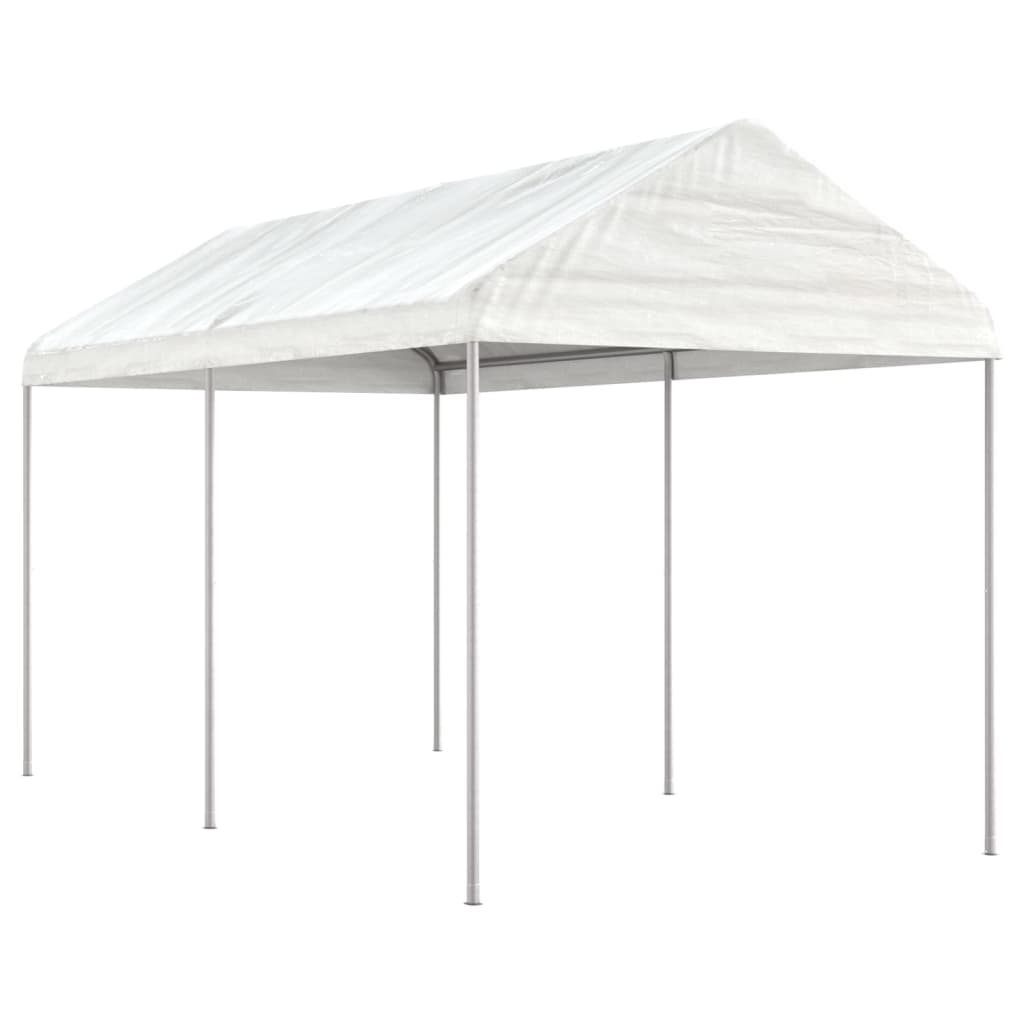 Vidaxx lysthus med tag 4,46x2,28x2,69 m polyethylen hvid