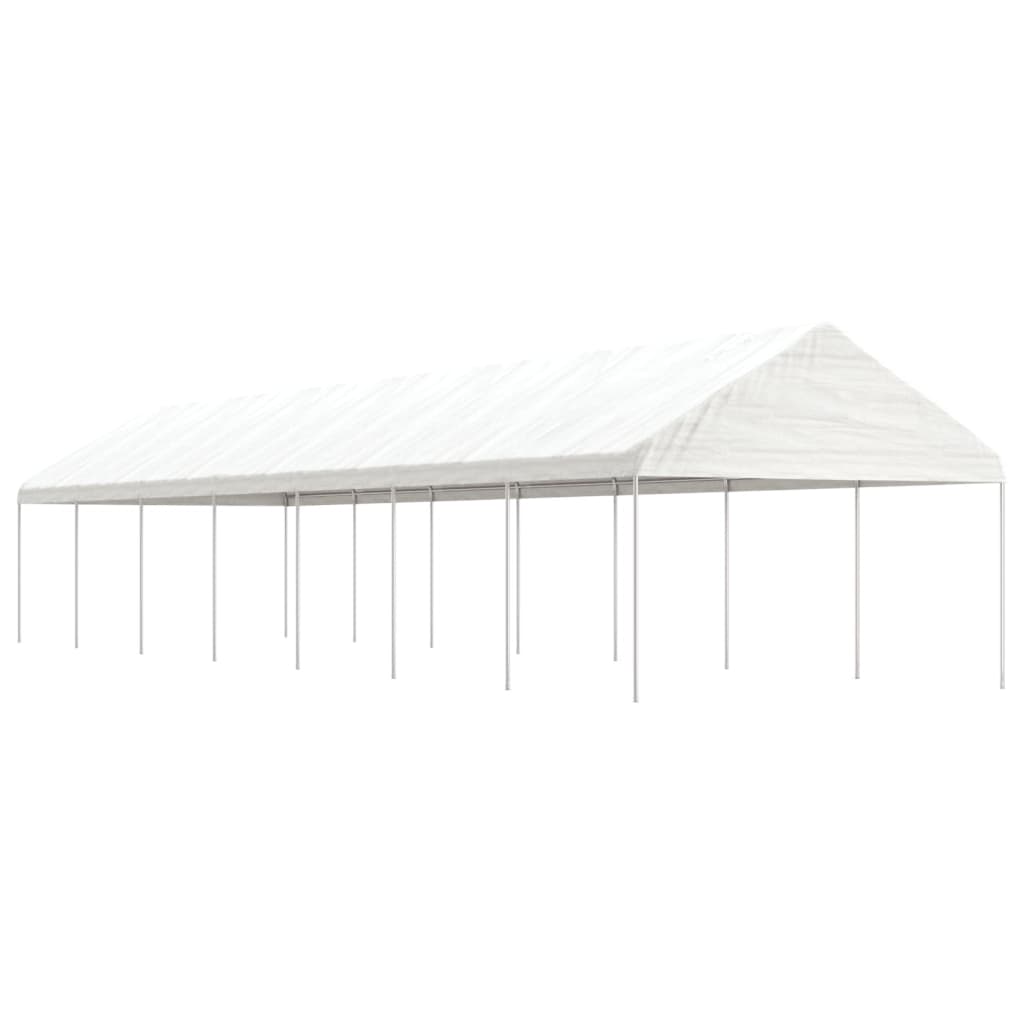 Vidaxl Gazebo med tag 15.61x4.08x3.22 m polyethylenhvide