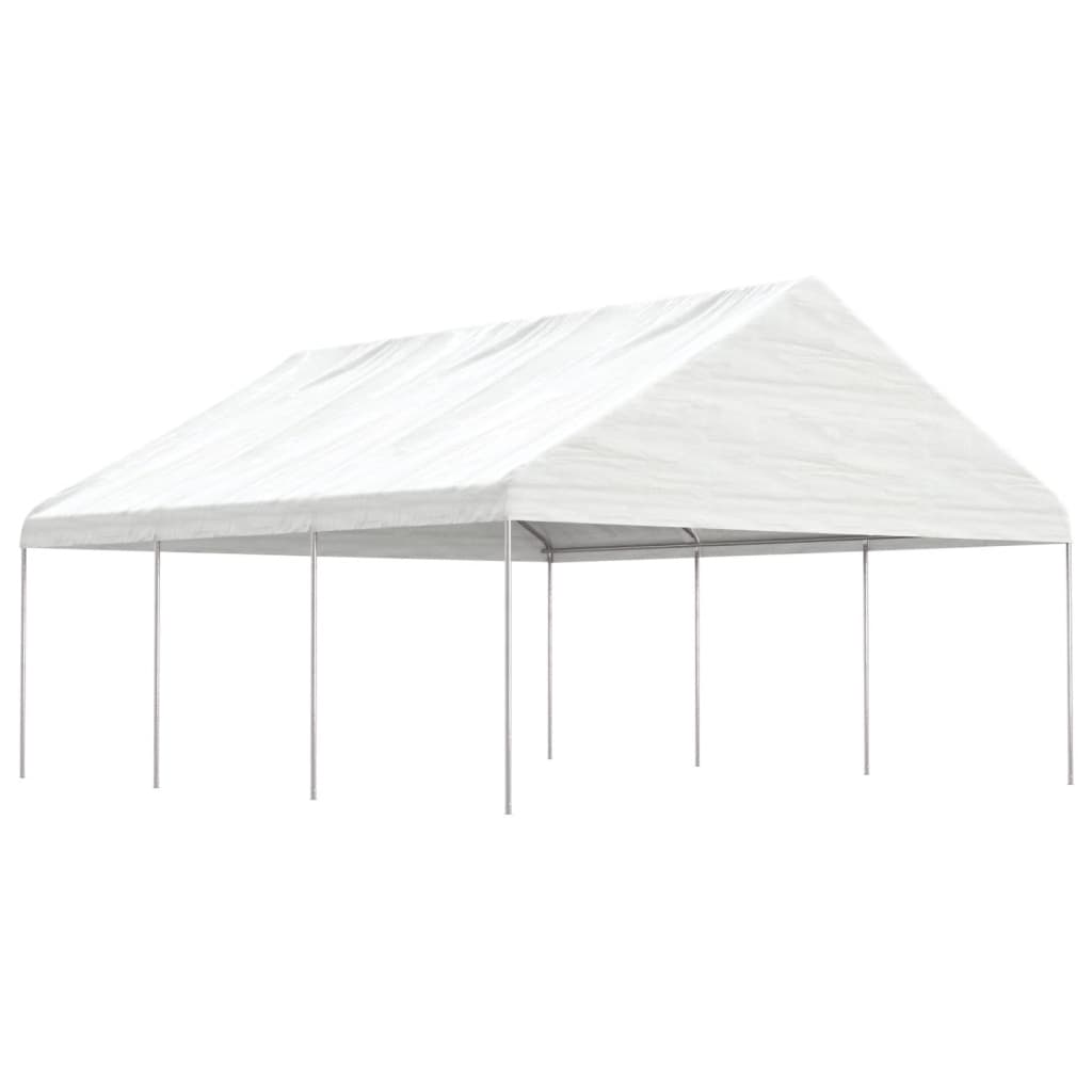 Vidaxl Gazebo med tag 6,69x5,88x3,75 m polyethylenhvide