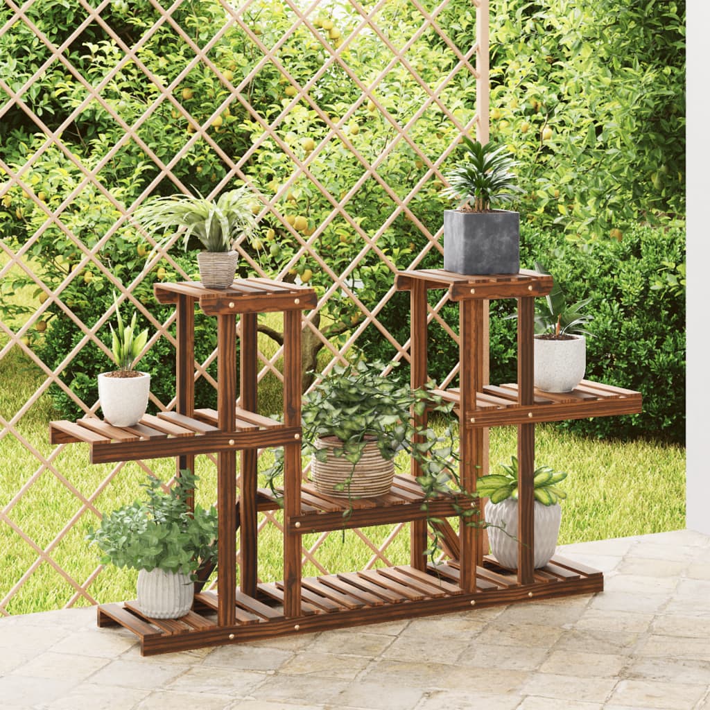 Vidaxl Plant Stand 110x25x73 cm Solid fyrretræ