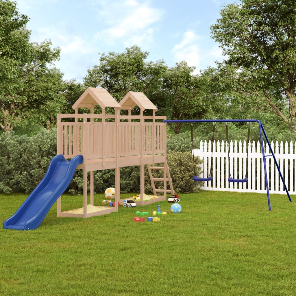 Vidaxl Playhouse Solid Pine Wood