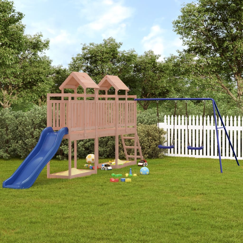 Vidaxl Playhouse Solid Douglas Wood