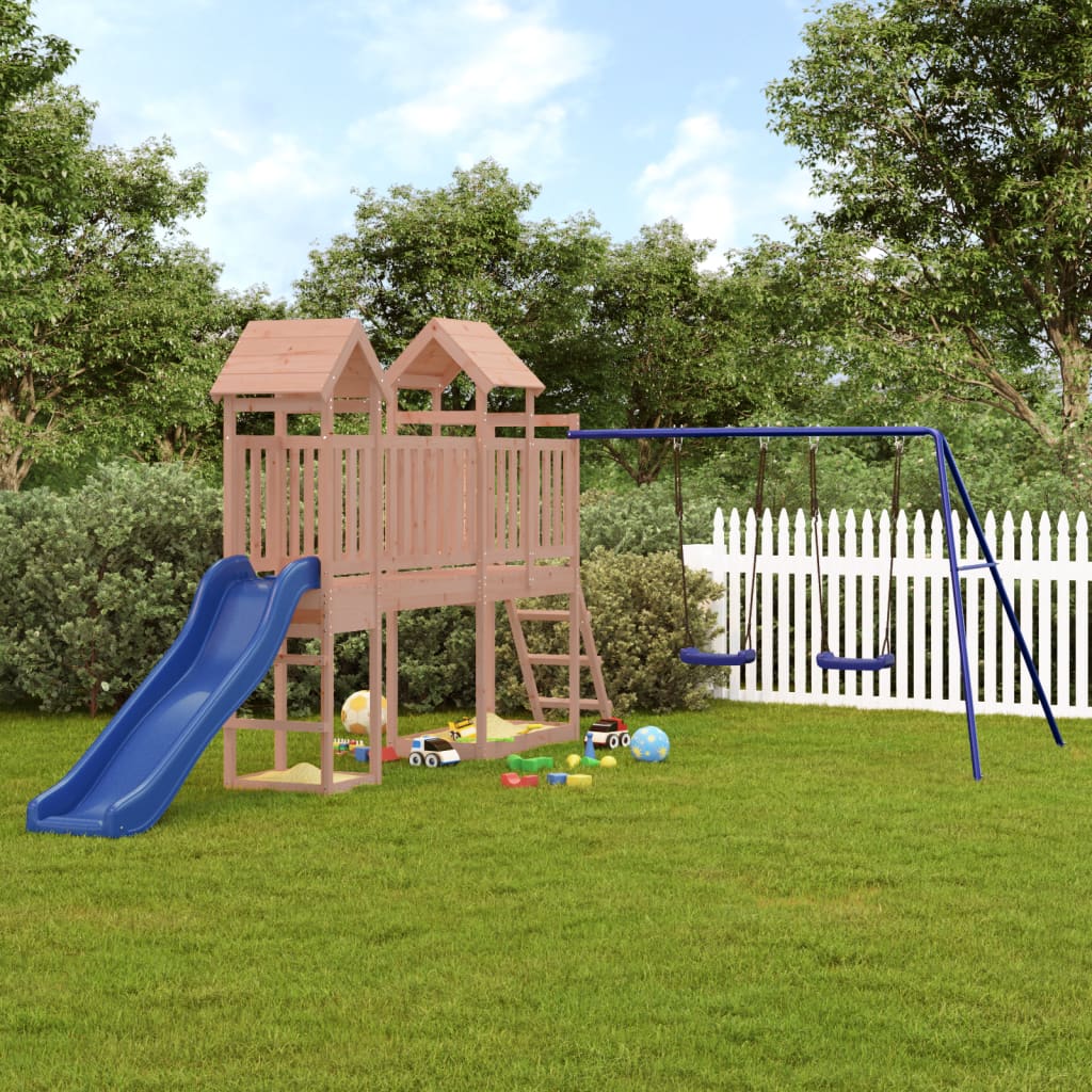Vidaxl Playhouse Solid Douglas Wood