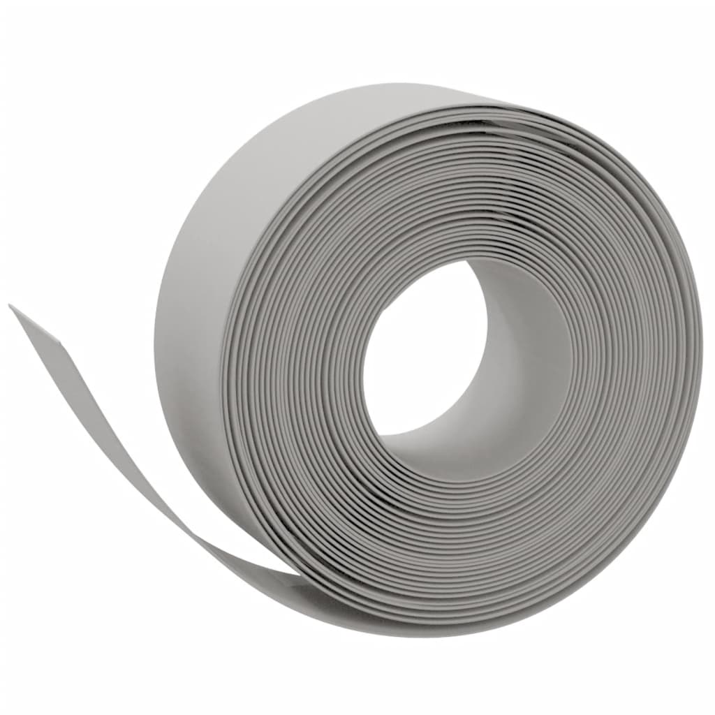 Vidaxl havekanter 2 stk 10 m 20 cm polyethylen grå