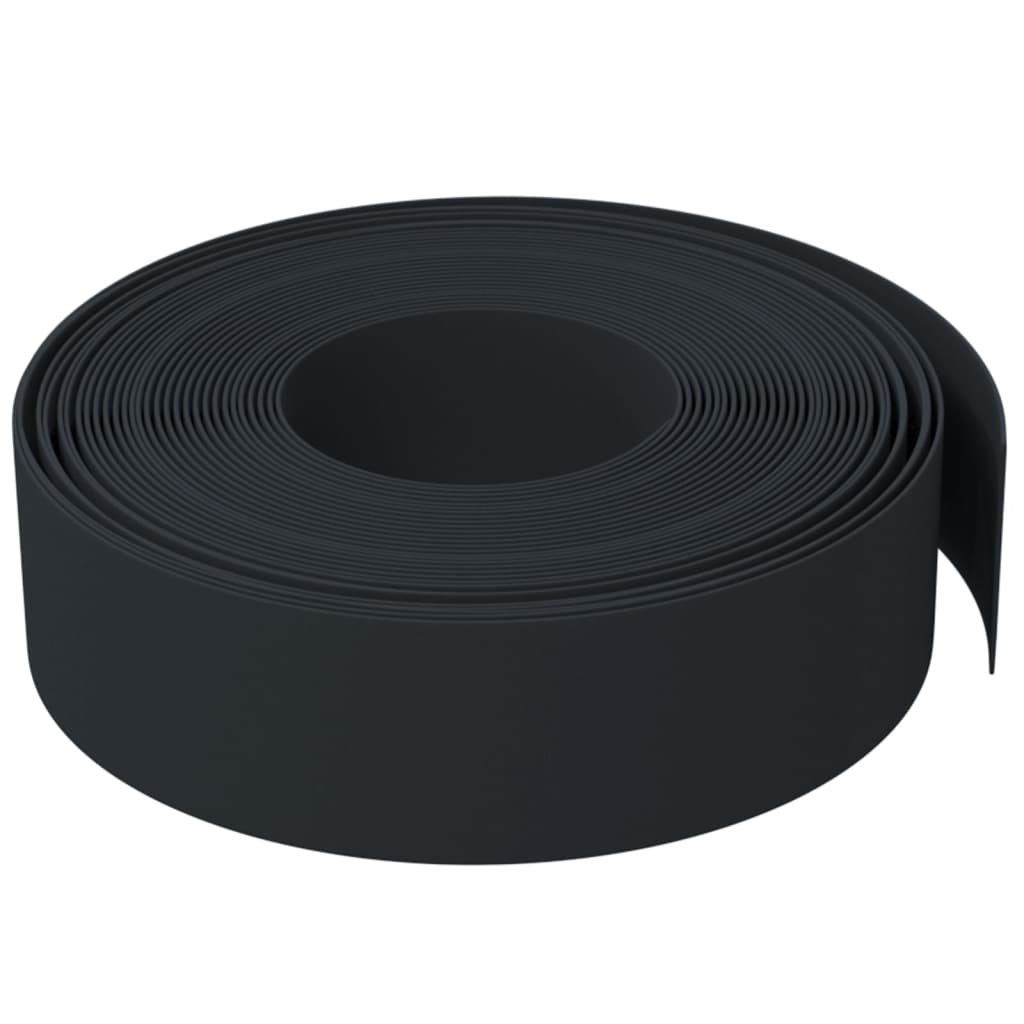 Vidaxl Garden Edge 10 m 15 cm polyethylen sort