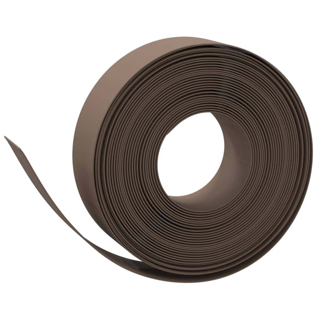 Vidaxl Garden Edge 10 m 15 cm polyethylenbrun