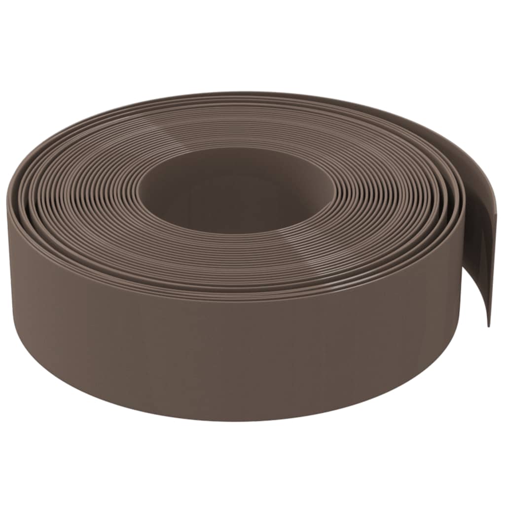 Vidaxl Garden Edge 10 m 15 cm polyethylenbrun