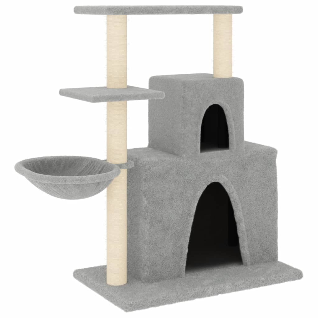 Vidaxl kattemøbler med sisal skrabe stillinger 83 cm lysegrå
