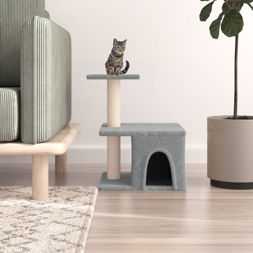 Vidaxl kattemøbler med sisal skraber stillinger 48 cm lysegrå
