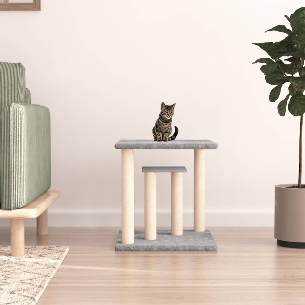 Vidaxl Scratching Post med platforme 50 cm lysegrå
