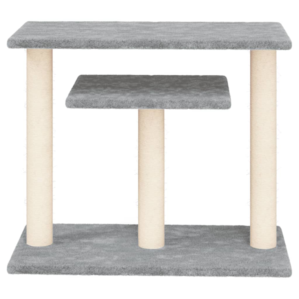 Vidaxl Scratching Post med platforme 62,5 cm lysegrå