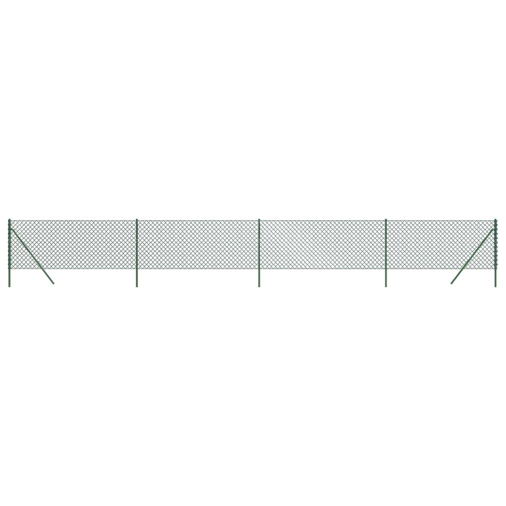 Vidaxxl Mesh hegn 0,8x10 m grøn