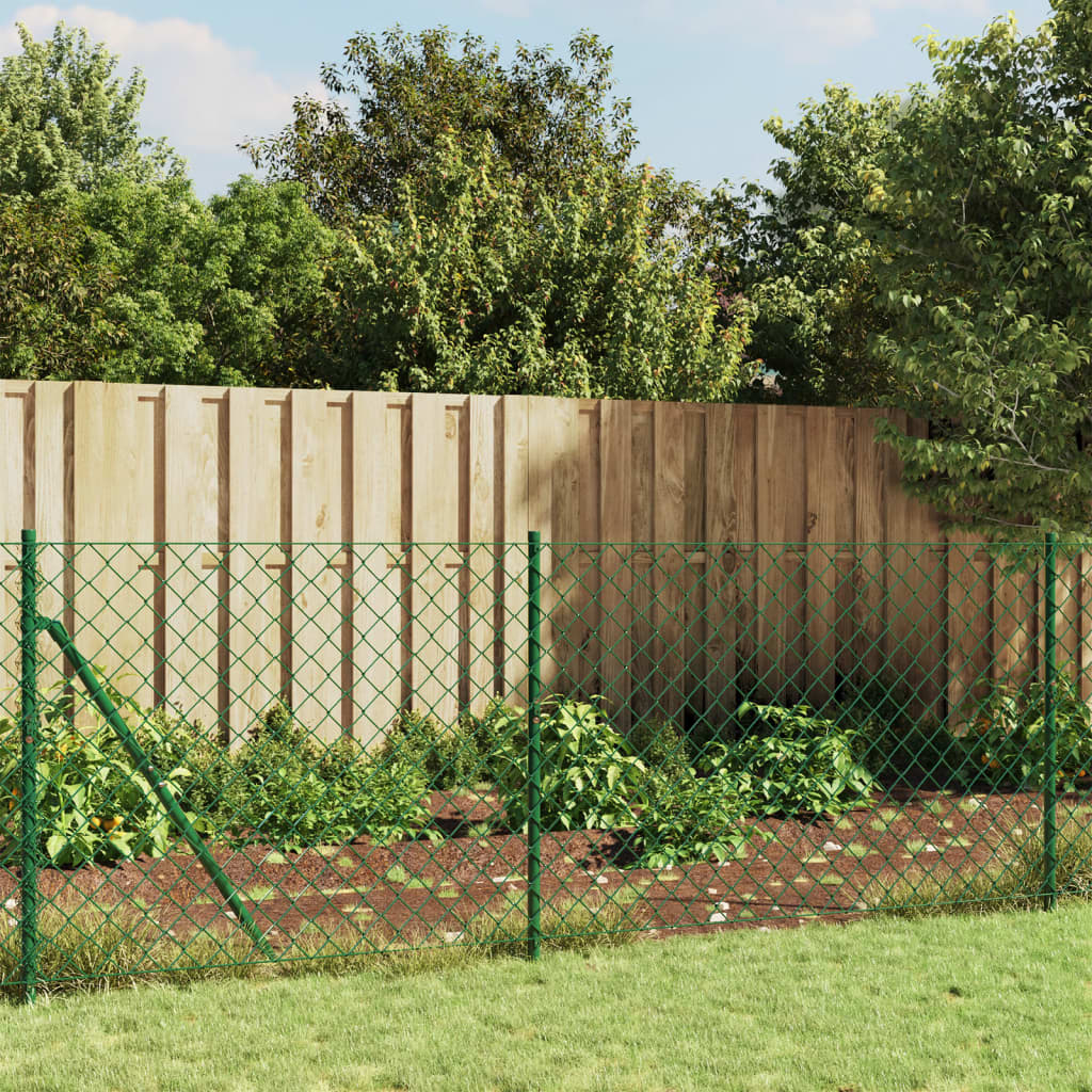 Vidaxxl Mesh hegn 0,8x10 m grøn