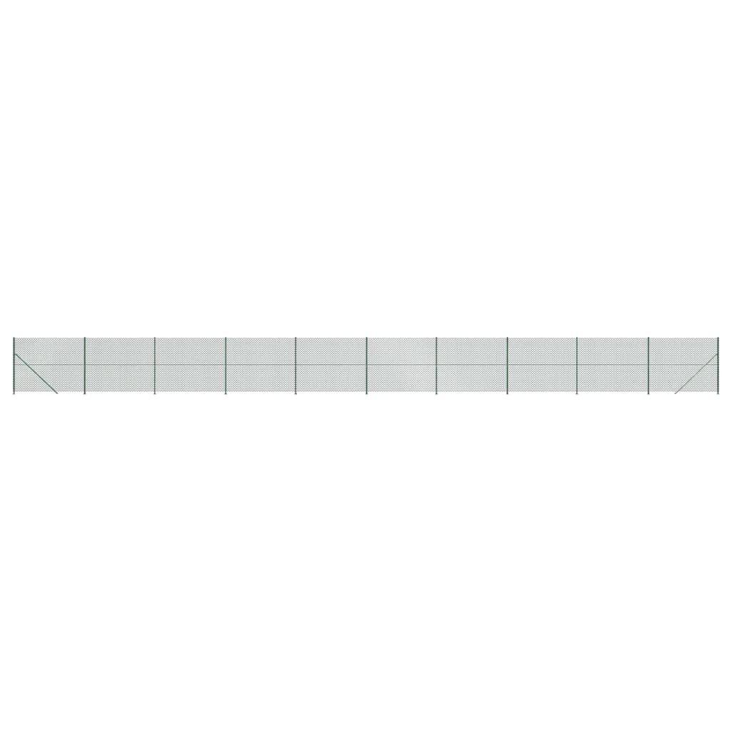 Vidaxl Mesh hegn med flange 2,2x25 m grøn