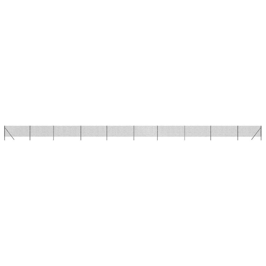VIDAXXL Mesh hegn 1,1x25 m anthracit