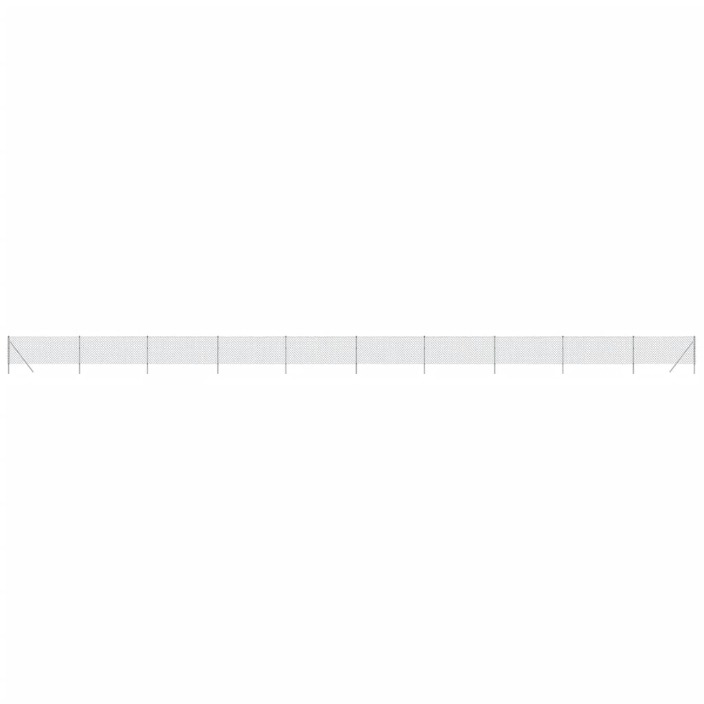 Vidaxl Mesh hegn 1,1x25 m sølvfarvet