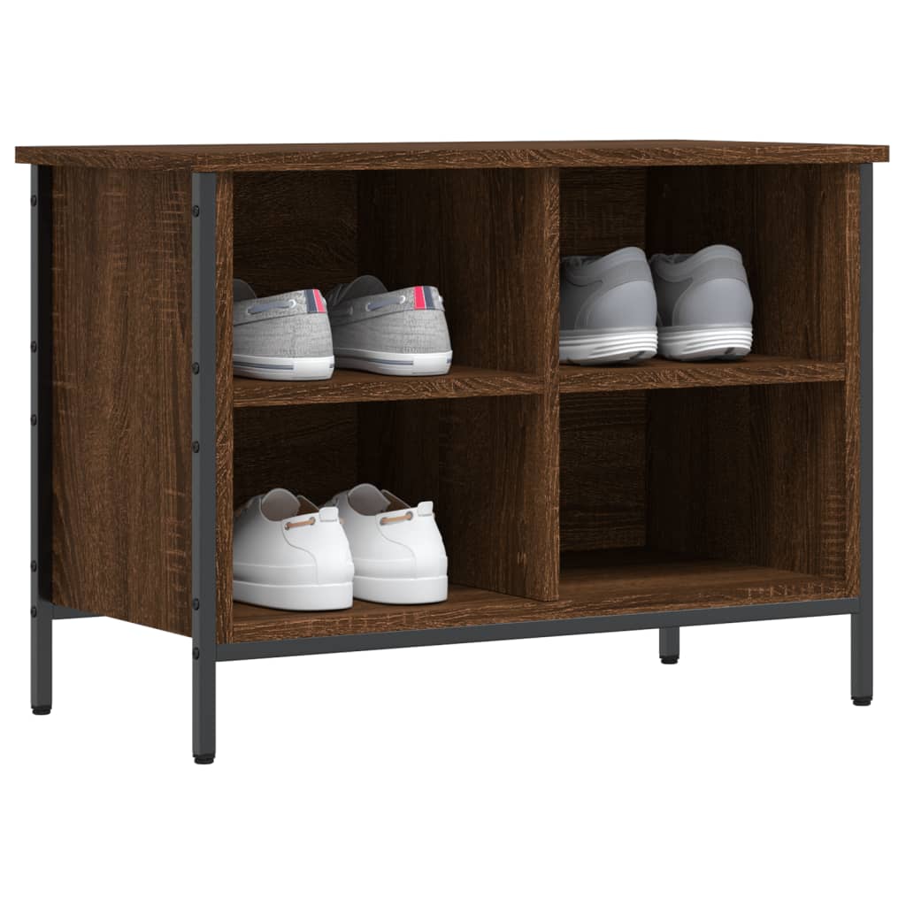 Vidaxx Shoe Cabinet 69x35x50 cm færdig træbrun eg farve