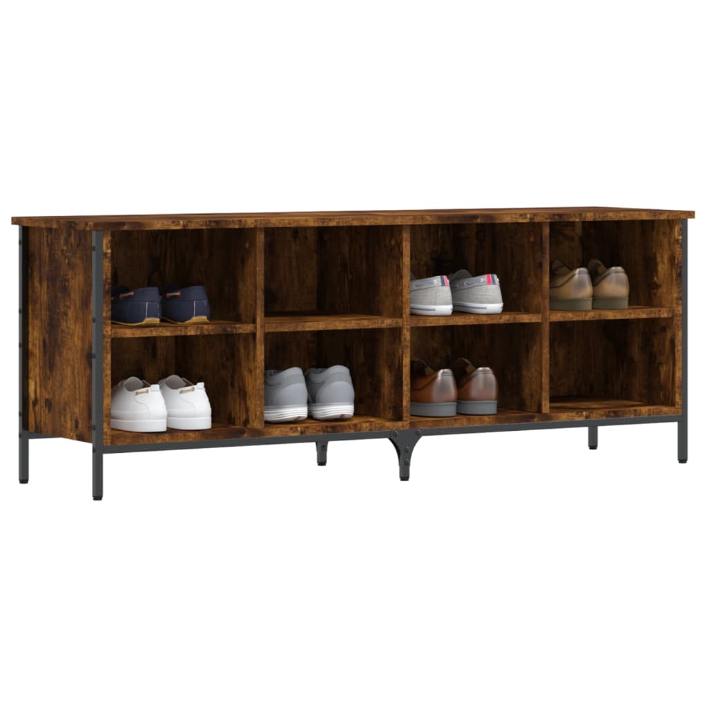 Vidaxx Shoe Cabinet 131x35x50 cm konstrueret træ, røget eg